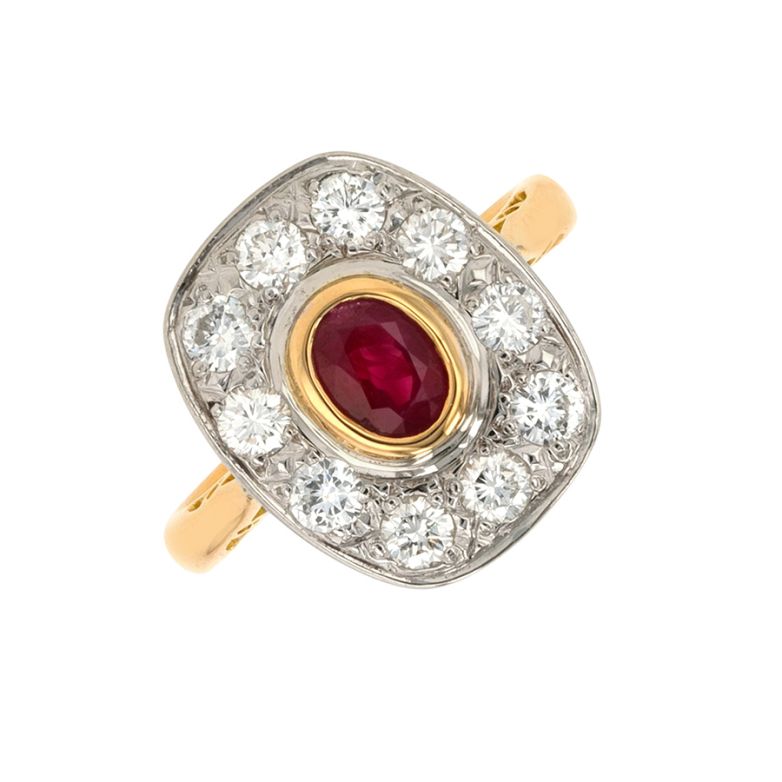 Acheter Bague vintage rubis 0.77 carat et diamants 0.80 carat 2 ors 6.19g Comme neuf - 1950,00 € Bague vintage rubis 0.77 carat et diamants 0.80 carat 2 ors 6.19g Comme neuf - reconditionné disponible sur Gemme Les Bijoux